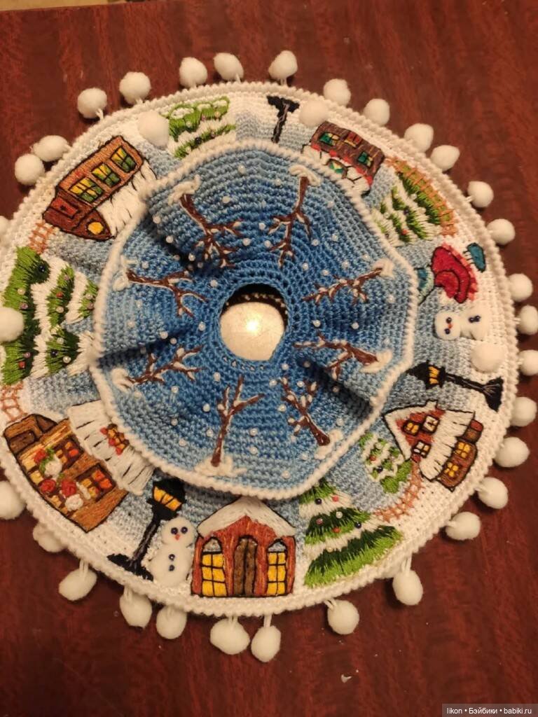 Куколка Зимушка в вязанном исполнении (фото 3)