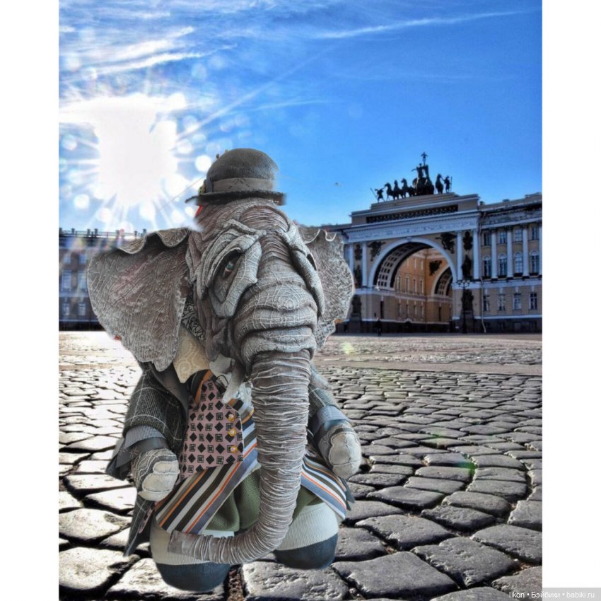 Слон и Моська | Бэйбики Слон и Моська — Авторские текстильные куклы: Вальдорфские (фото 5)