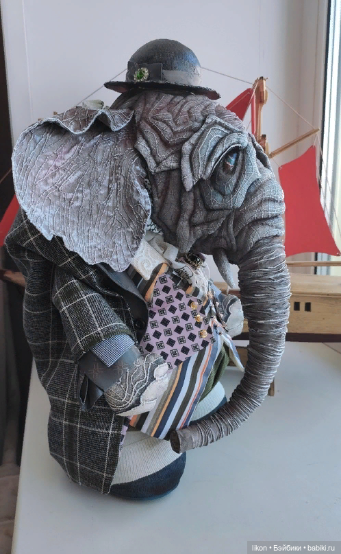 Слон и Моська | Бэйбики Слон и Моська — Авторские текстильные куклы: Вальдорфские (фото 8)