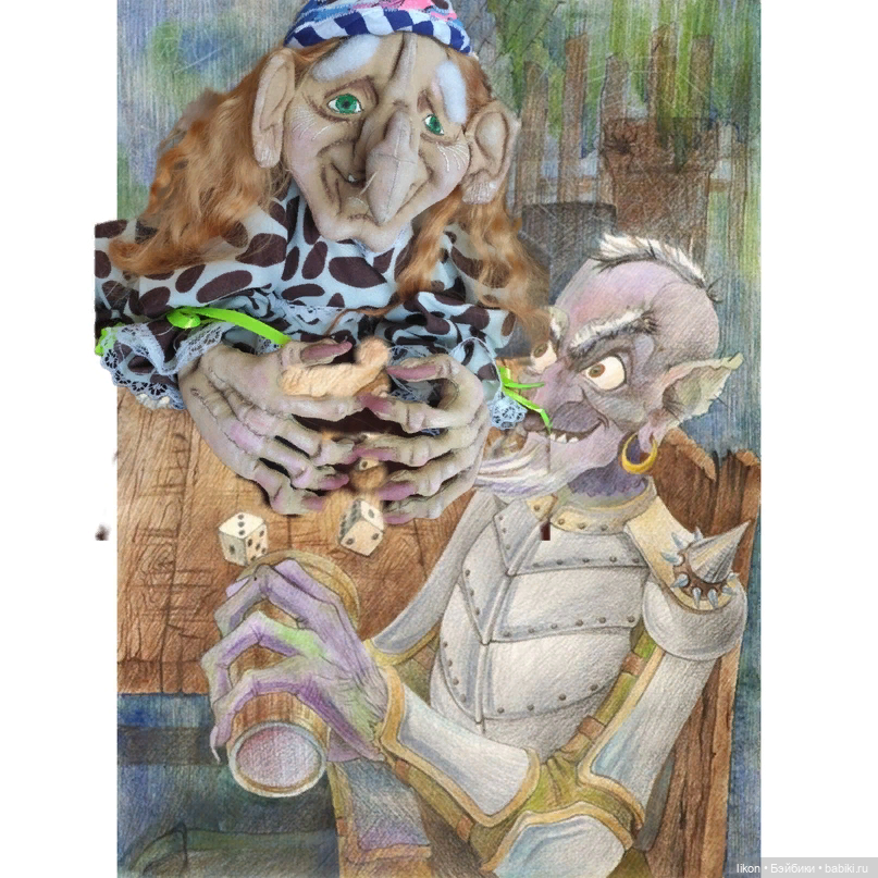 Баба Яга. Скульптурный текстиль (фото 6)