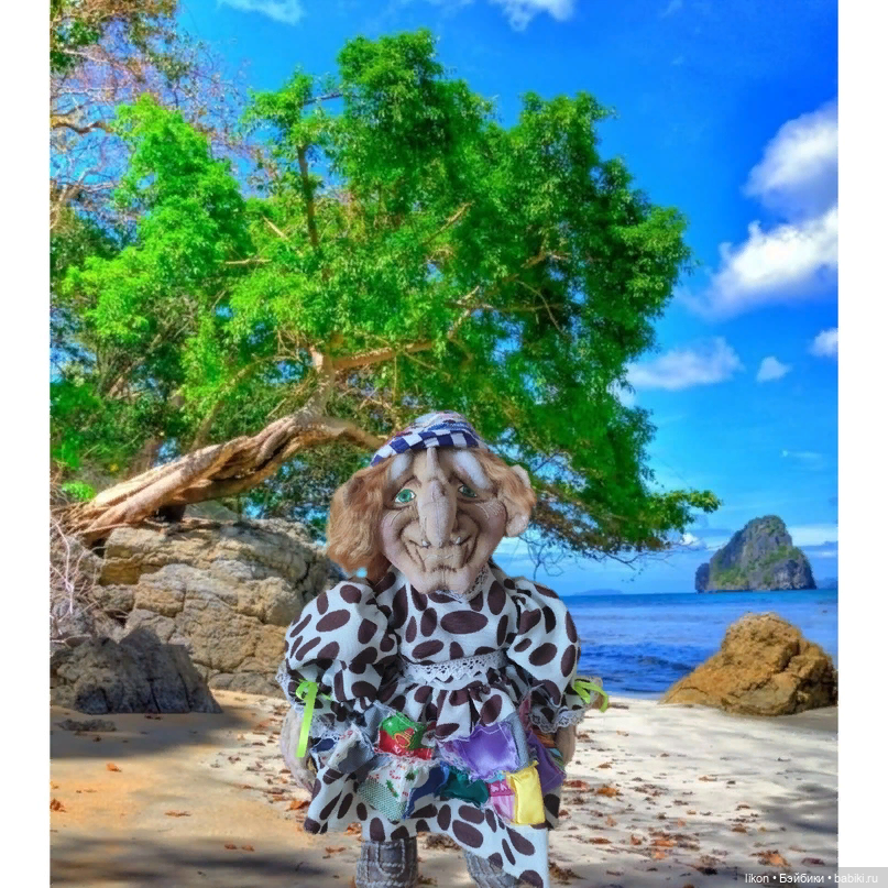 Баба Яга. Скульптурный текстиль