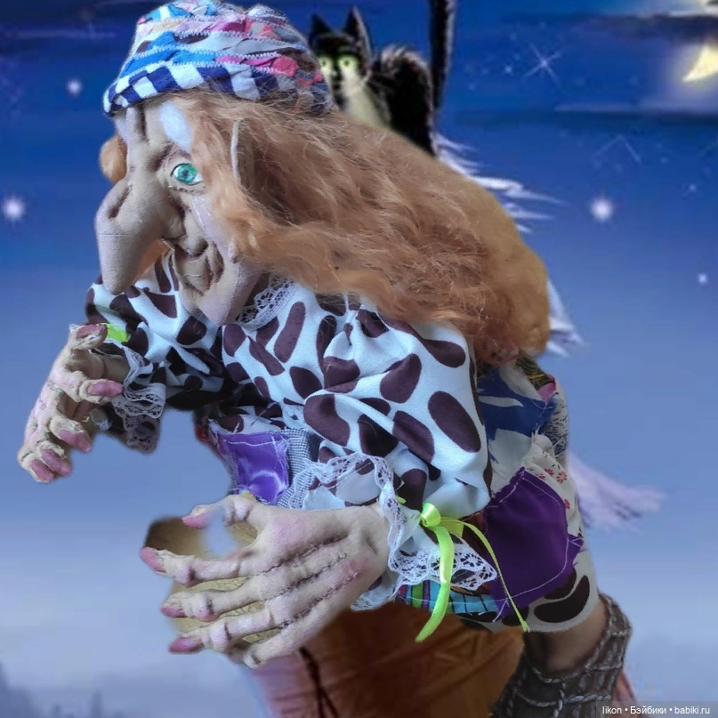 Баба Яга. Скульптурный текстиль