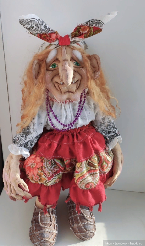 Баба Яга и новое платье | Бэйбики Баба Яга и новое платье — Авторские текстильные куклы: Вальдорфские