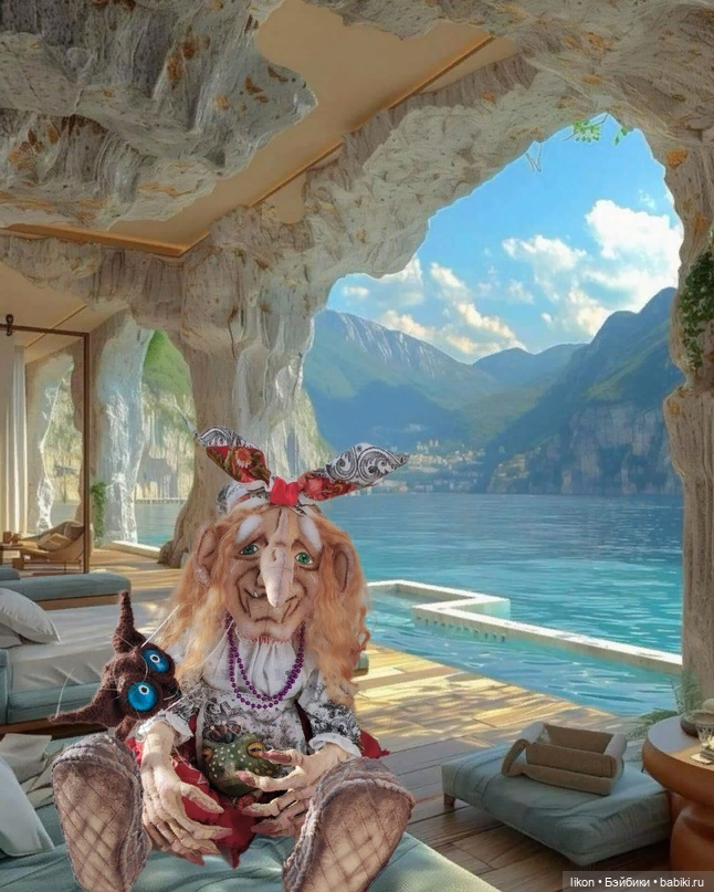 Баба Яга и новое платье | Бэйбики Баба Яга и новое платье — Авторские текстильные куклы: Вальдорфские