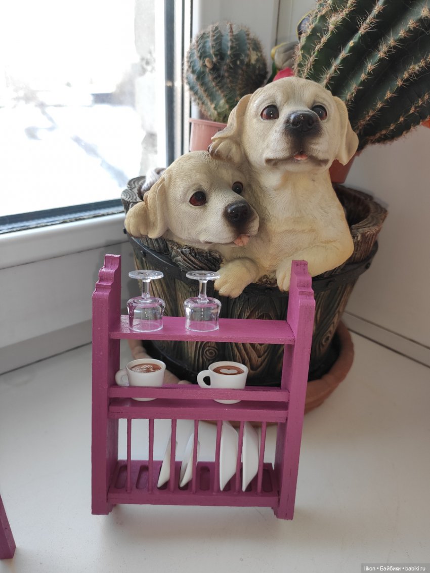 Кухня для кукол барби готова. Хотите посмотреть, пока куклы ее не заняли (фото 6)