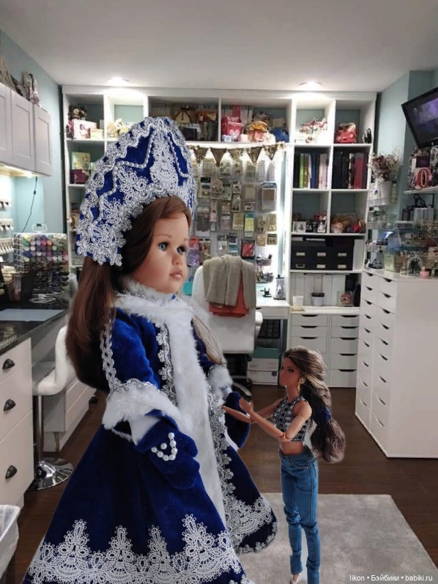 Новогодний костюм "Снегурочка" готов. Кто же из кукол будет представлять куколку декабря | Бэйбики Новогодний костюм "Снегурочка" готов. Кто же из кукол будет представлять куколку декабря