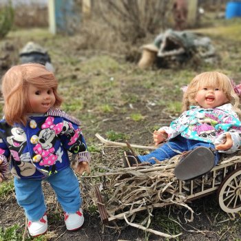 Апрель. Первые работы в деревне.