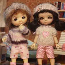 2 комплекта одежды и вязаное платье для 1/8 бжд Lati Yellow, Nikki Britt, Irrealdoll, Meadowdoll