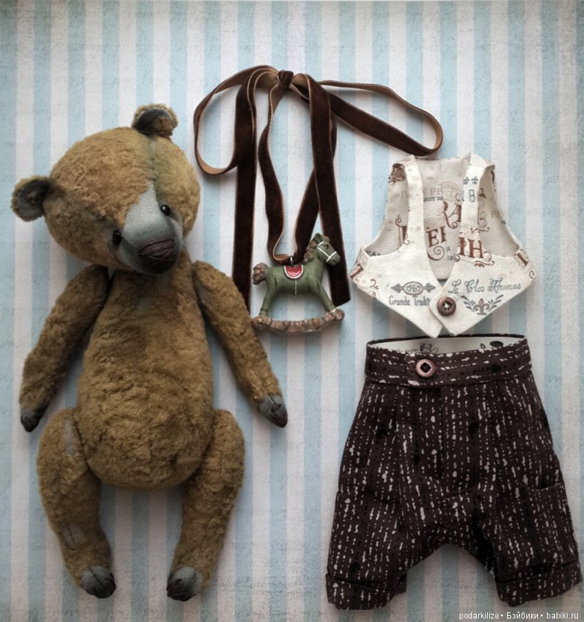 Мишка Габен рост 20 см — Авторские мишки Тедди и друзья: фото (фото 8)