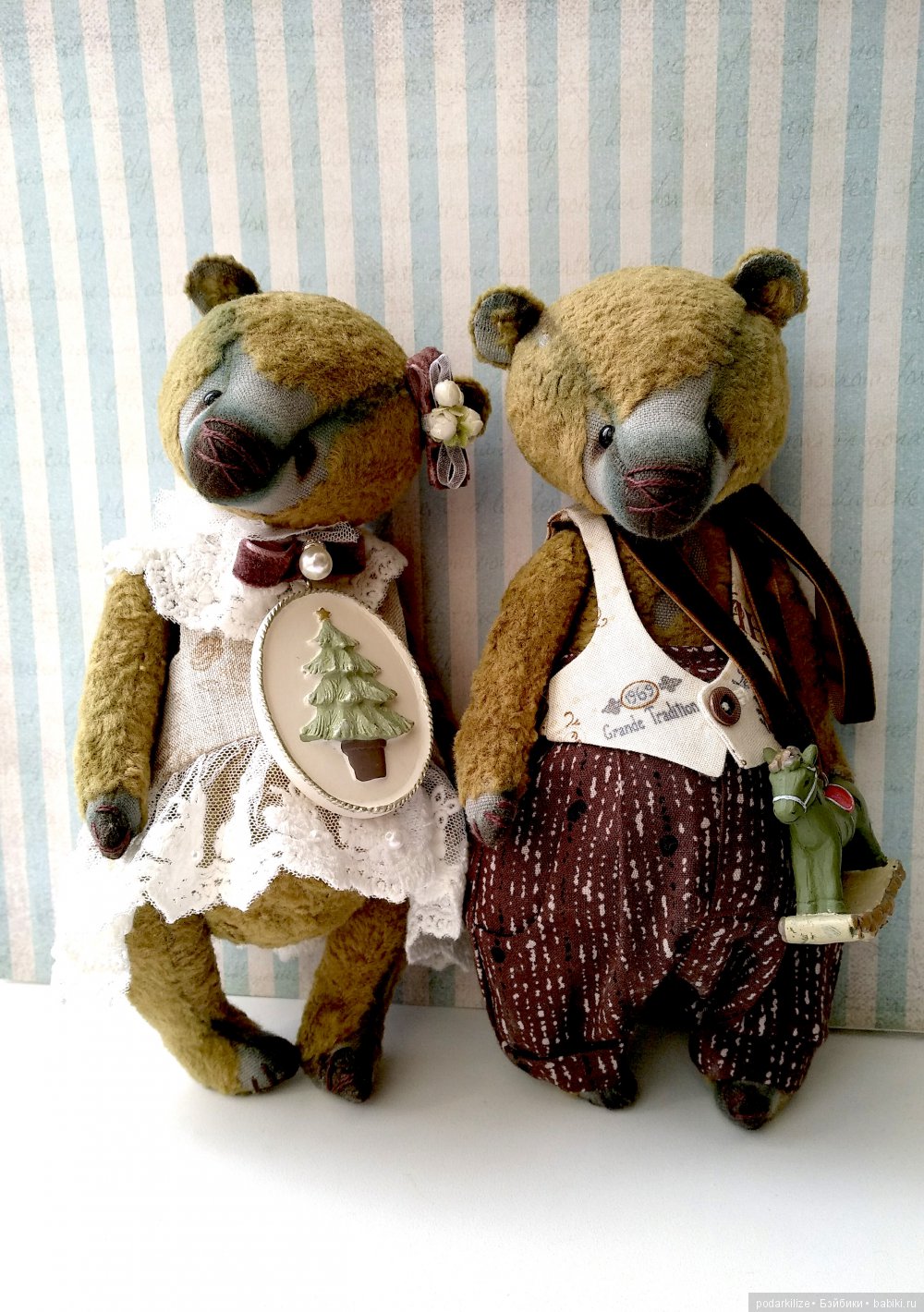 Габи и Габен 20 см — Авторские мишки Тедди и друзья: фото (фото 7)