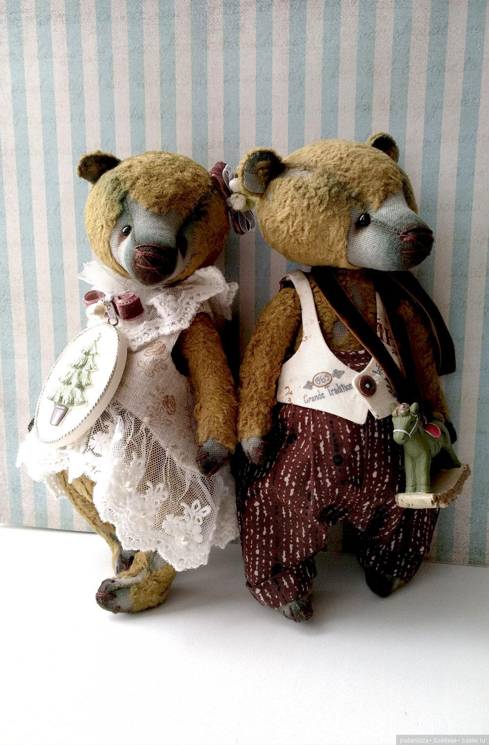 Габи и Габен 20 см — Авторские мишки Тедди и друзья: фото (фото 2)