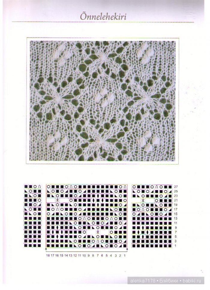 Эстонские шали. Схемы. Часть 2