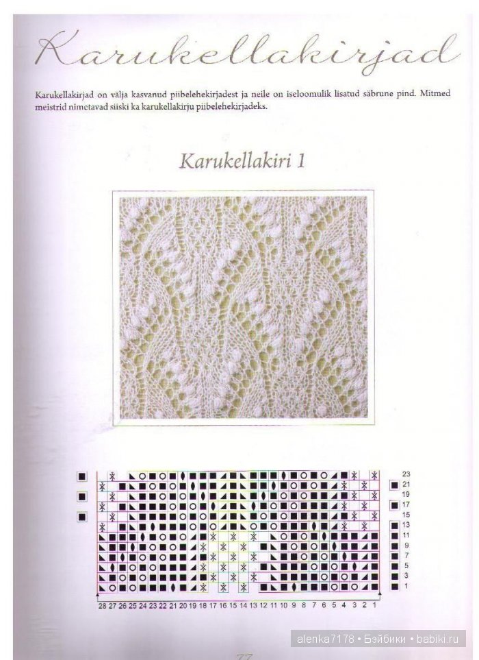 Эстонские шали. Схемы. Часть 2 (фото 5)