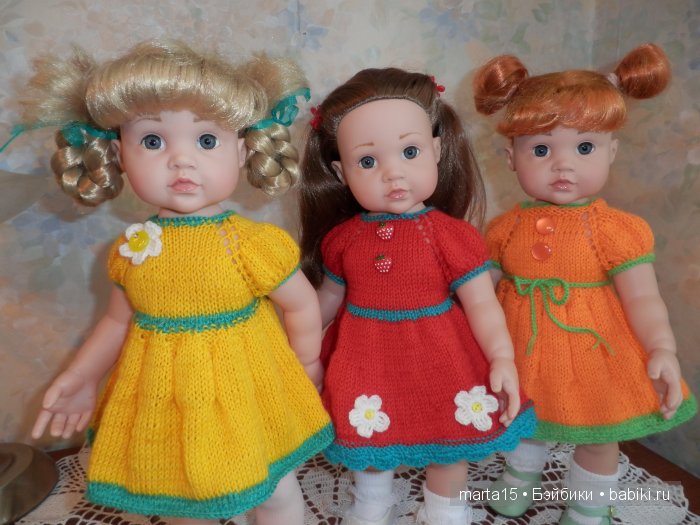 Ну-ка фрукты, встаньте в ряд! Куклы Готц, фруктовое настроение