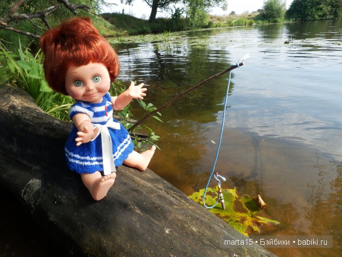 Ловись рыбка большая и маленькая. Сестрички фейсинки (Galoob Baby Face) на рыбалке (фото 7)