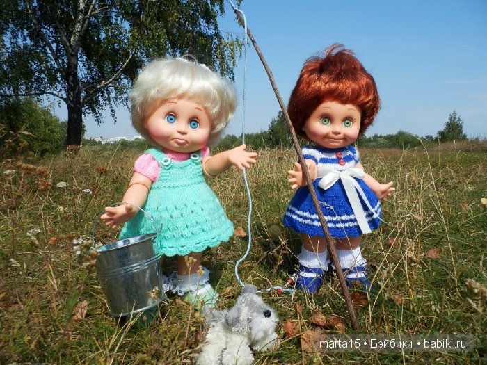 Ловись рыбка большая и маленькая. Сестрички фейсинки (Galoob Baby Face) на рыбалке (фото 4)