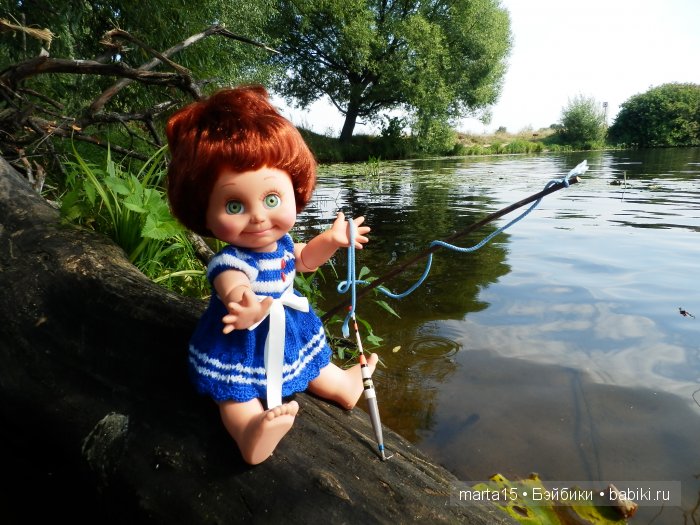 Ловись рыбка большая и маленькая. Сестрички фейсинки (Galoob Baby Face) на рыбалке (фото 6)