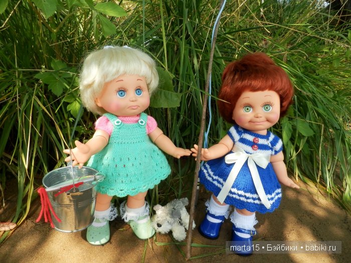 Ловись рыбка большая и маленькая. Сестрички фейсинки (Galoob Baby Face) на рыбалке