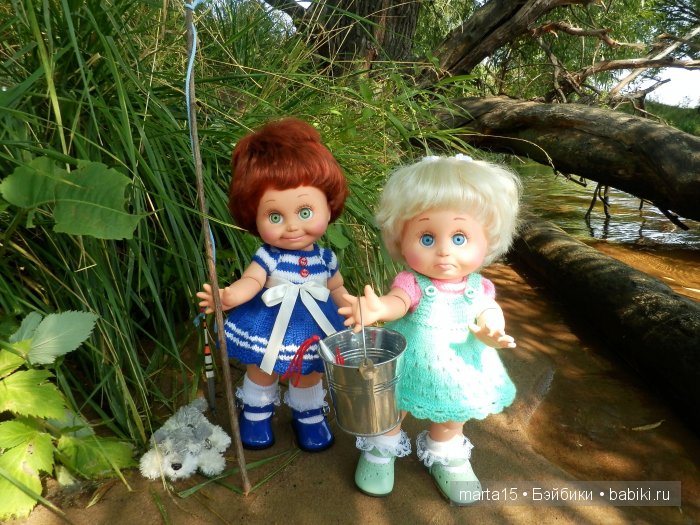 Ловись рыбка большая и маленькая. Сестрички фейсинки (Galoob Baby Face) на рыбалке