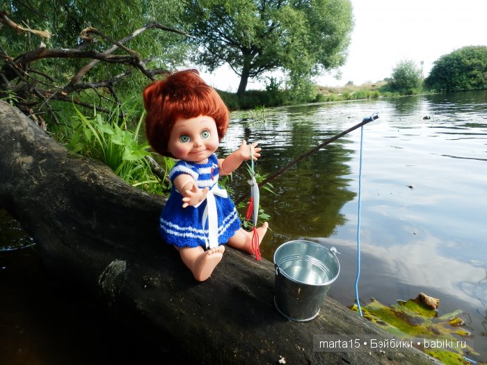 Ловись рыбка большая и маленькая. Сестрички фейсинки (Galoob Baby Face) на рыбалке