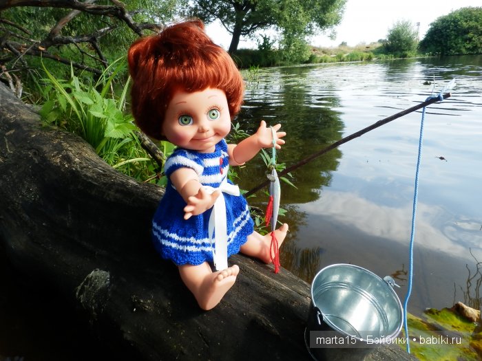 Ловись рыбка большая и маленькая. Сестрички фейсинки (Galoob Baby Face) на рыбалке