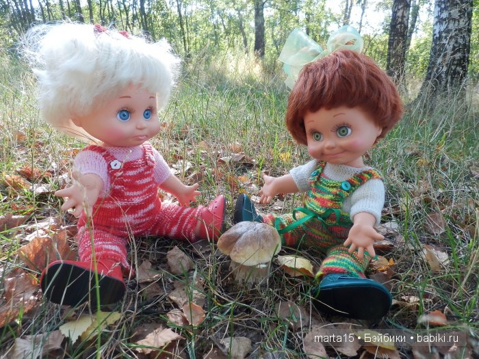 Ходит осень в нашем парке, Дарит осень всем подарки)) Сестрички фейсинки (Galoob Baby Face) на прогулке