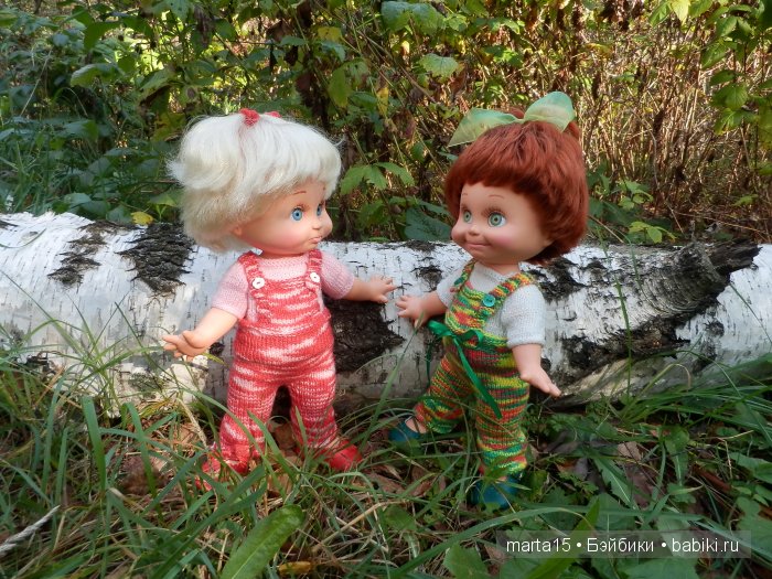 Ходит осень в нашем парке, Дарит осень всем подарки)) Сестрички фейсинки (Galoob Baby Face) на прогулке