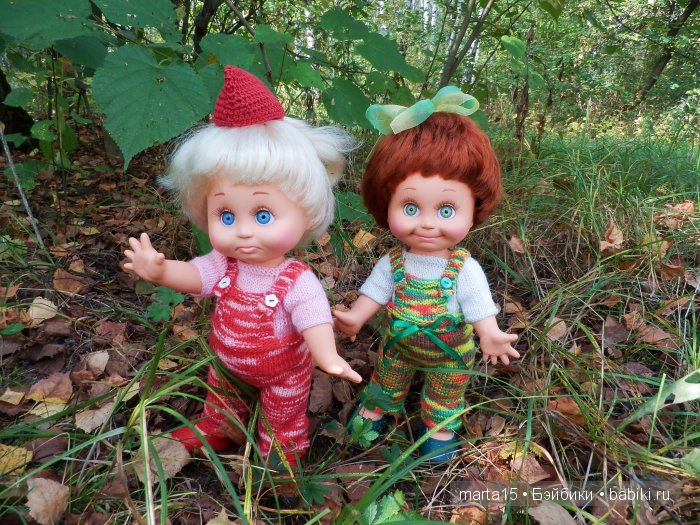 Ходит осень в нашем парке, Дарит осень всем подарки)) Сестрички фейсинки (Galoob Baby Face) на прогулке (фото 4)