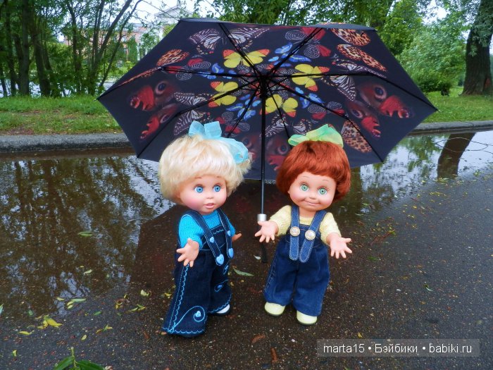 ВСЁ-ТАКИ ЛЕТО!!! Маленький летний фоторепортаж. Подружки Шерри и Синтия Galoob Baby Facе на прогулке (фото 8)