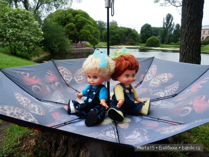 ВСЁ-ТАКИ ЛЕТО!!! Маленький летний фоторепортаж. Подружки Шерри и Синтия Galoob Baby Facе на прогулке (фото 7)