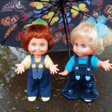 ВСЁ-ТАКИ ЛЕТО!!! Маленький летний фоторепортаж. Подружки Шерри и Синтия Galoob Baby Facе на прогулке.