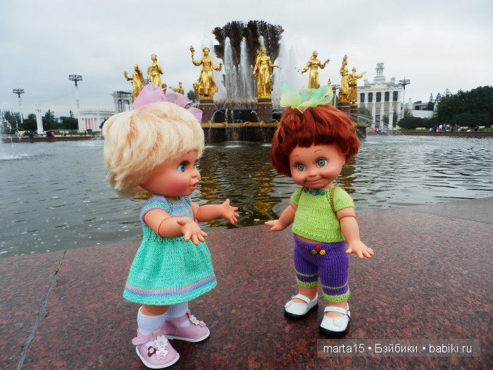 Из Москвы с любовью. Большая прогулка Шерри и Синтии. Куклы Galoob Baby Face (фото 5)