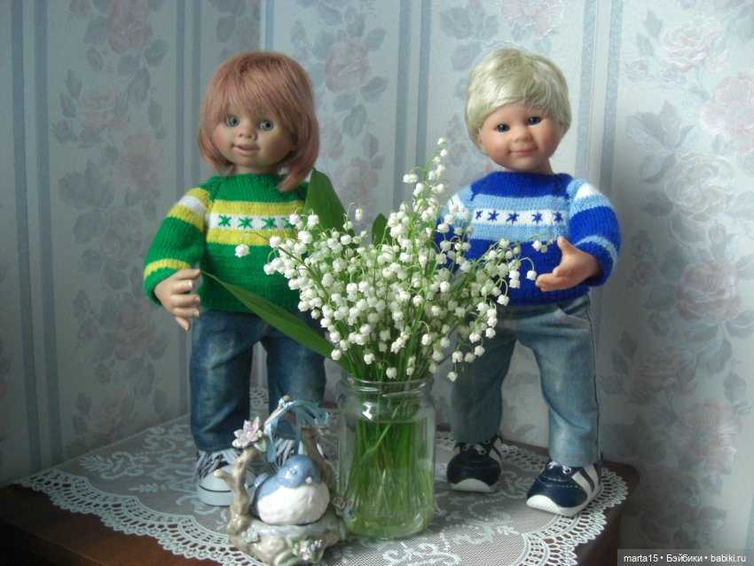 Улыбаемся и машем — Куклы Rosemarie Anna Muller (Мюллер): Вихтели (Wichtel) (фото 7)