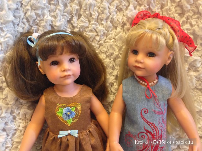 Новые платьица для любимых куколок Gotz