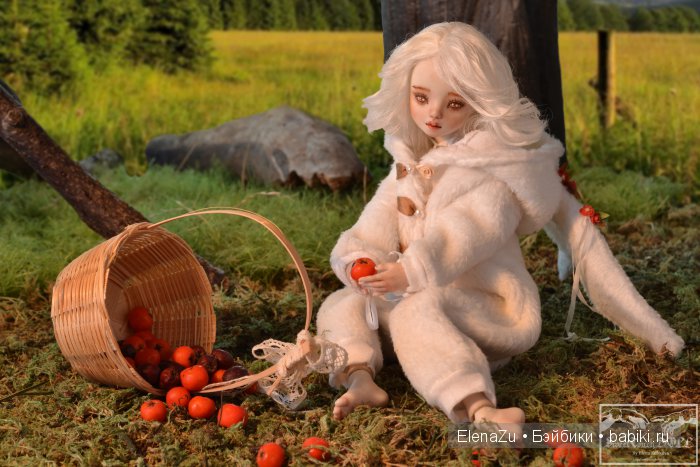 Осеннее настроение. Авторская шарнирная кукла (фото 2)