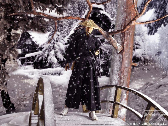 Самурай от SweetTouchDoll. Шарнирная кукла из фарфора (фото 2)