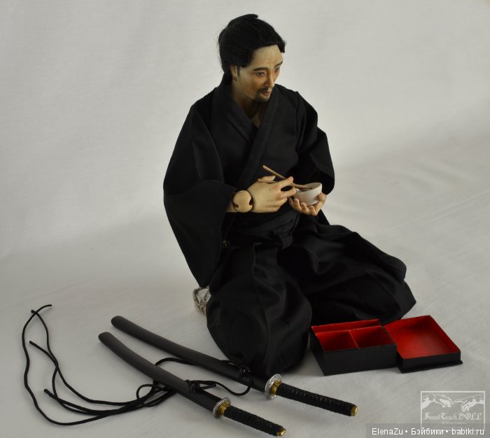 Самурай от SweetTouchDoll. Шарнирная кукла из фарфора (фото 9)
