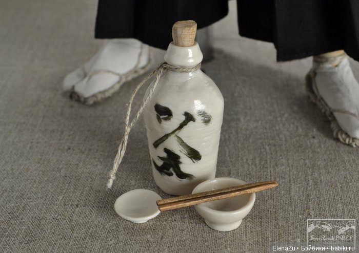 Самурай от SweetTouchDoll. Шарнирная кукла из фарфора