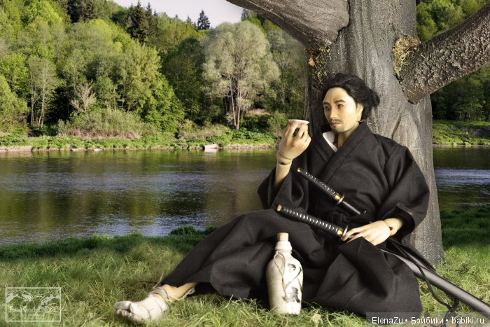 Самурай от SweetTouchDoll. Шарнирная кукла из фарфора (фото 7)