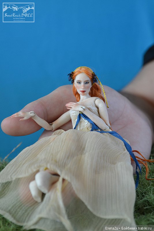 Миниатюрная фарфоровая шарнирная фея "Игнис" от SweetTouchDoll (фото 3)