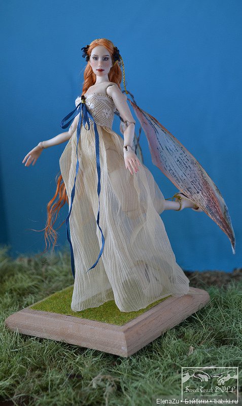 Миниатюрная фарфоровая шарнирная фея "Игнис" от SweetTouchDoll (фото 5)