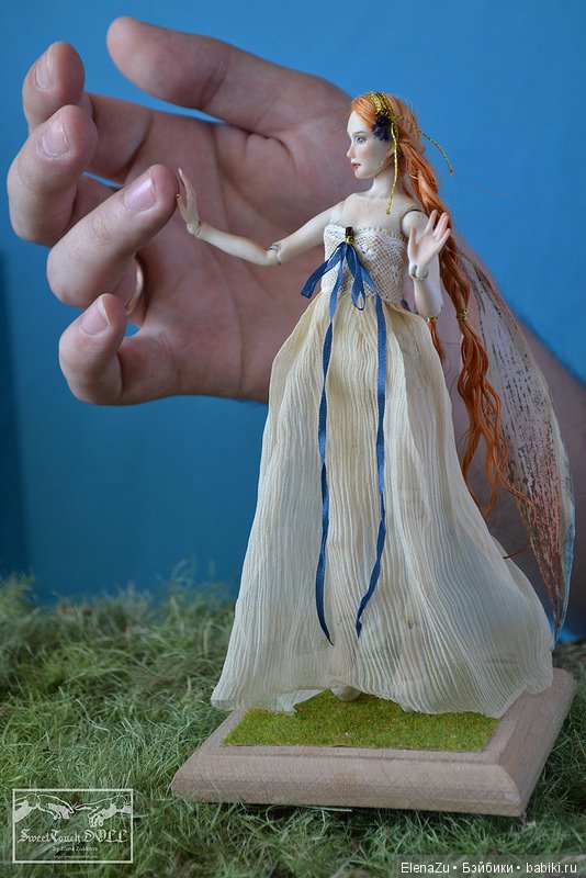 Миниатюрная фарфоровая шарнирная фея "Игнис" от SweetTouchDoll (фото 2)