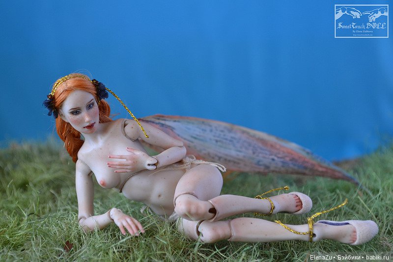 Миниатюрная фарфоровая шарнирная фея "Игнис" от SweetTouchDoll (фото 6)