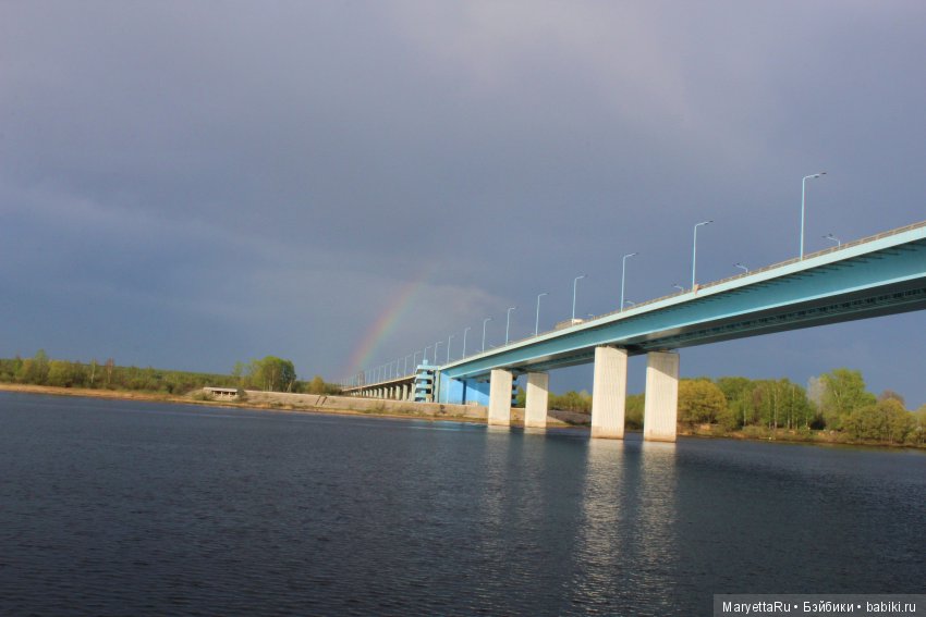 Вечерняя теплоходная прогулка. Часть 3. Да пребудет с нами радужный мост