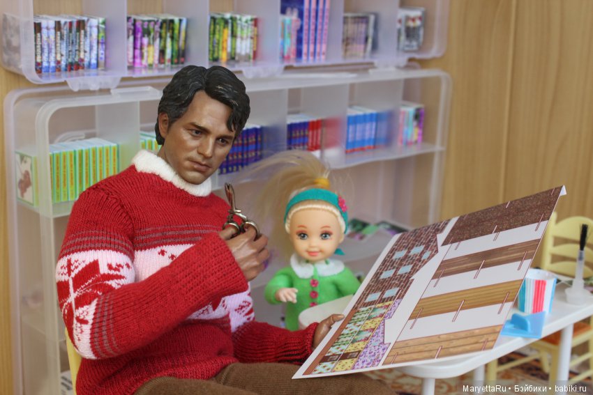 Дед Мороз и эльфы. Книжная мастерская