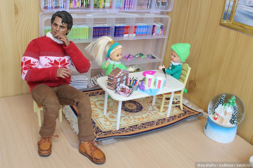 Дед Мороз и эльфы. Книжная мастерская