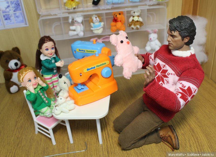 Дед Мороз и эльфы. Плюшевый цех