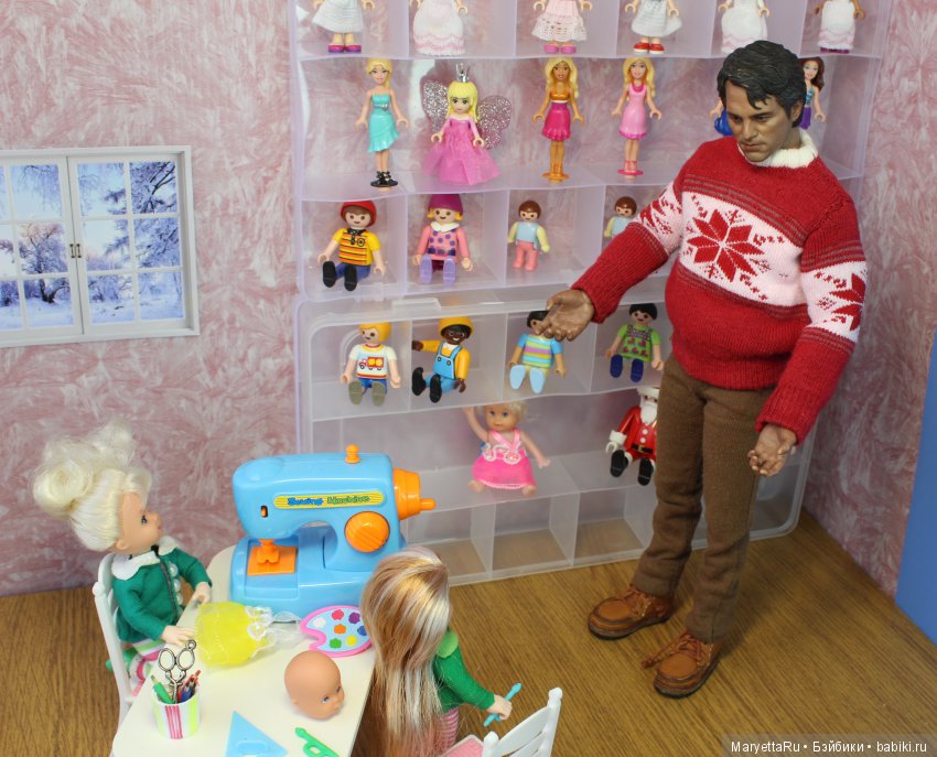 Дед Мороз и эльфы. Кукольный цех (фото 8)