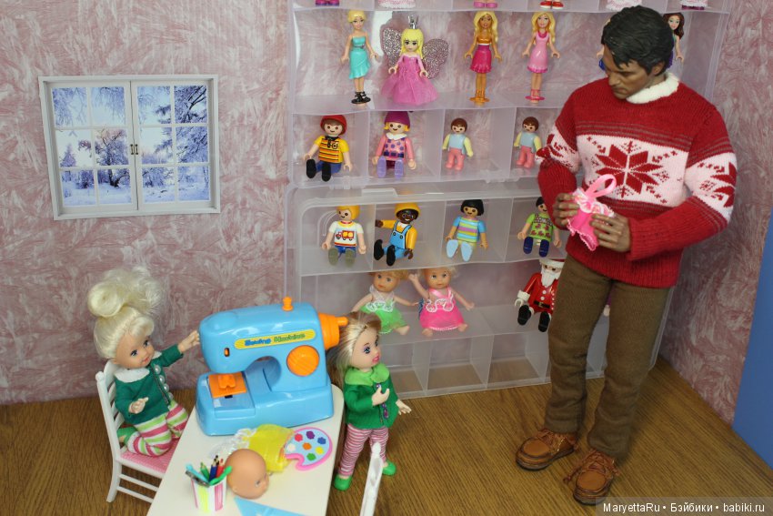 Дед Мороз и эльфы. Кукольный цех