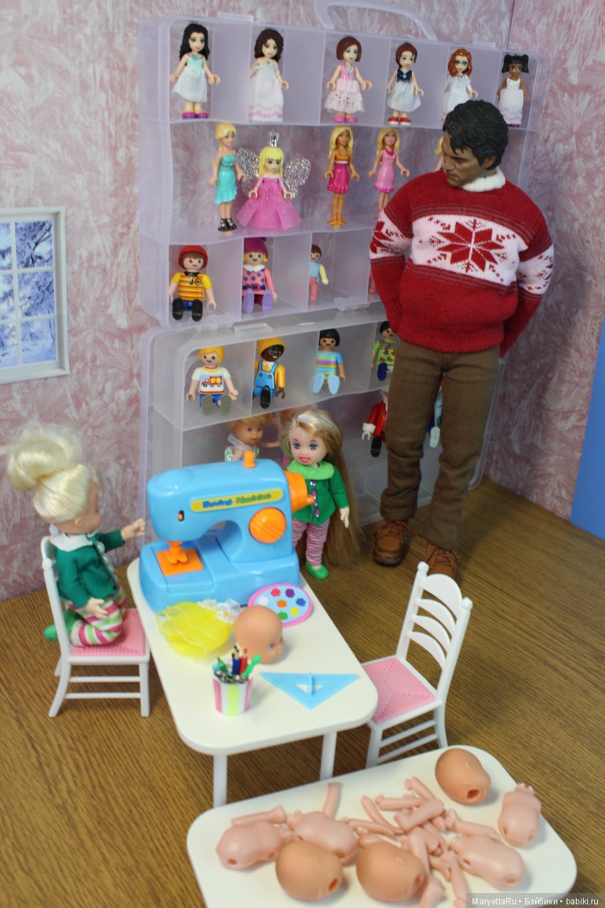 Дед Мороз и эльфы. Кукольный цех